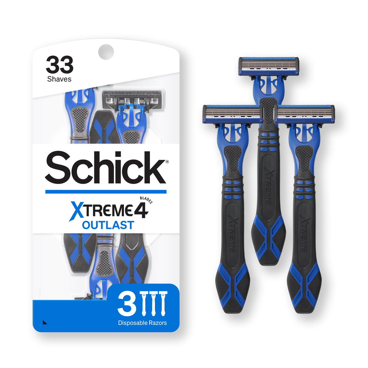 Schick Xtreme 4 Outlast Razor, 3 Count