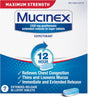 Mucinex 12 Hour Maximum Strength 1200 mg Guaifenesin Extended-Release Tablets, 7 Tablets