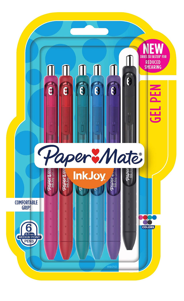 Paper Mate® InkJoy™ Retractable Gel Pens, Pack Of 6