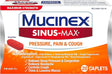 Mucinex Maximum Strength Sinus-Max Pressure, Pain & Cough Caplets, 20 ct