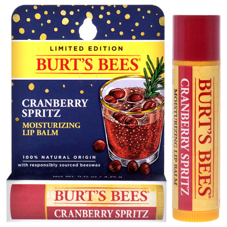 Cramberry Spritz Moisturizing Lip Balm by Burts Bees for Unisex - 0.15 oz Lip Balm