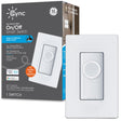 GE CYNC Smart Light Switch On/Off Button Style, No Neutral Wire Required Smart Switch