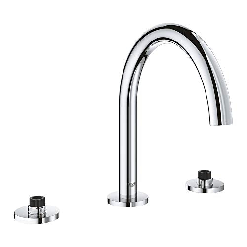 GROHE 25048003 Atrio Roman Bathtub Faucet in Starlight Chrome, featuring a sleek, modern design with durable finishes and precise water control for luxury bathrooms.