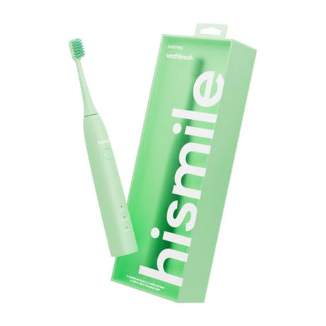 HISMILE Electric Toothbrush in green, designed for effective plaque removal with multiple brushing modes, ensuring a deep clean for a healthier smile
