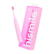 Pink HISMILE electric toothbrush with soft bristles and ergonomic handle for gentle, effective cleaning