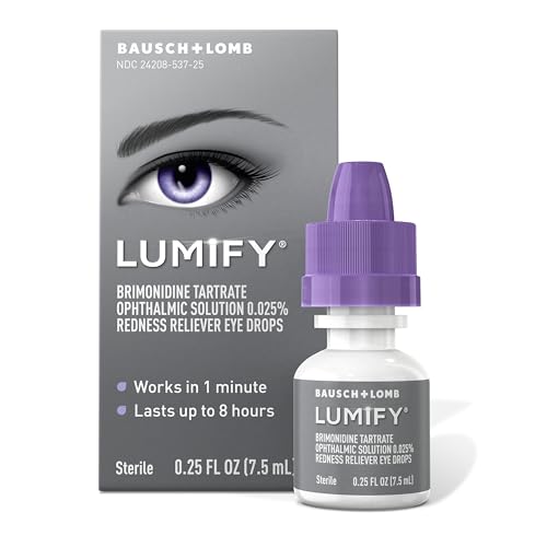 LUMIFY Redness Reliever Eye Drops, clinically proven to reduce eye redness and enhance the natural whiteness of eyes for a brighter, more refreshed look.