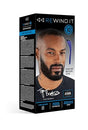 REWIND IT 10 Jet Black Beard and Mustache Color, designed to provide a natural, rich jet black shade with long-lasting coverage for facial hair.